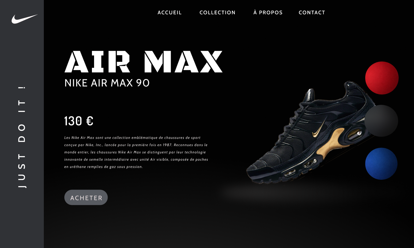 wireframe ux de nike